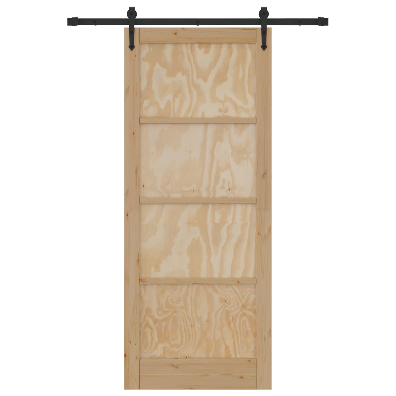 Skydedør ORKDAL Naturfarvet 86 x 211 cm Massivt fyrretræ