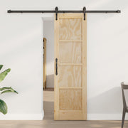 Skydedør ORKDAL Naturfarvet 61 x 198,5 cm Massivt fyrretræ