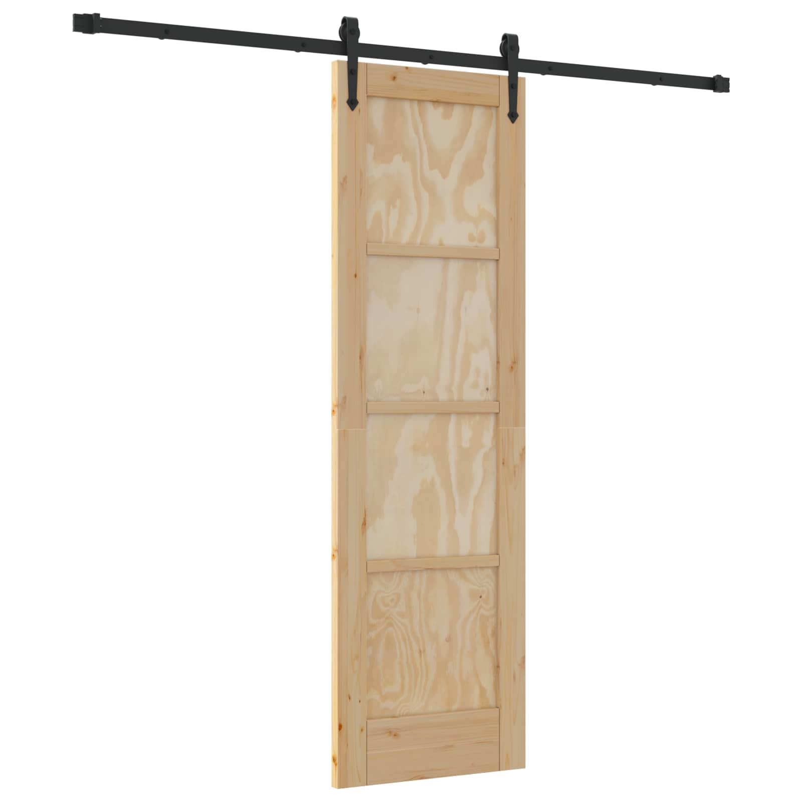 Skydedør ORKDAL Naturfarvet 61 x 198,5 cm Massivt fyrretræ