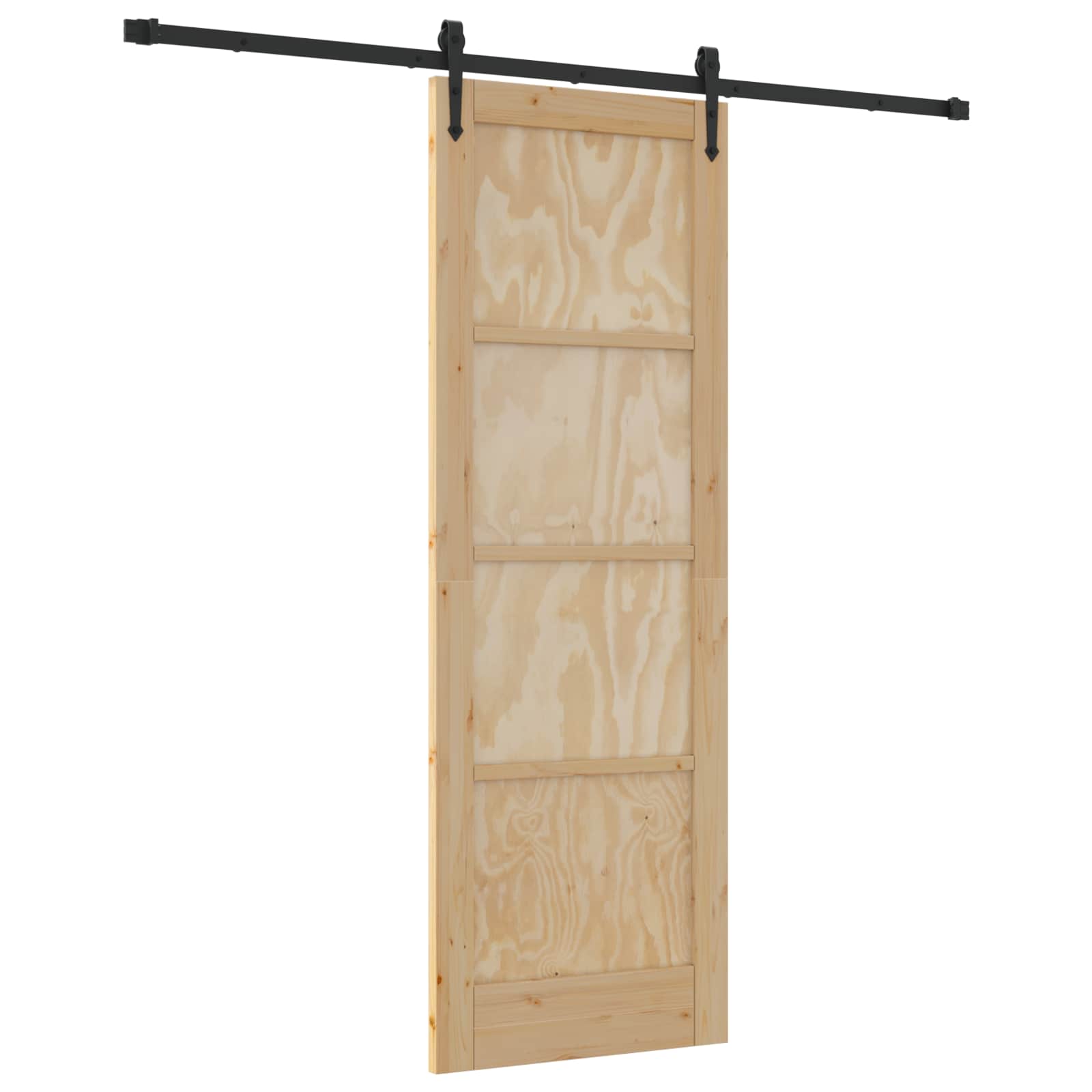 Skydedør ORKDAL Naturfarvet 73,5 x 211 cm Massivt fyrretræ