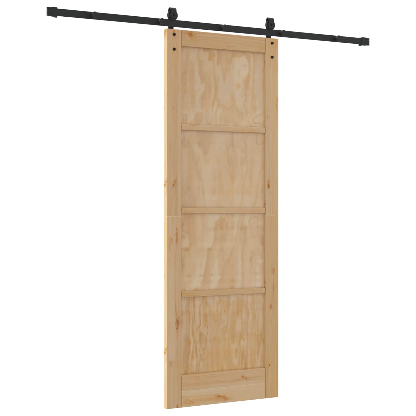 Skydedør ORKDAL Naturfarvet 73,5 x 211 cm Massivt fyrretræ