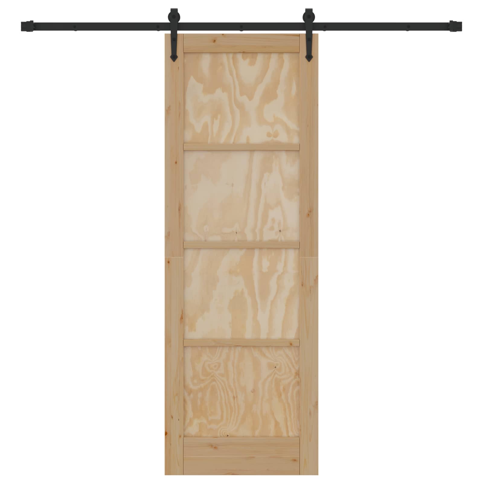 Skydedør ORKDAL Naturfarvet 73,5 x 211 cm Massivt fyrretræ