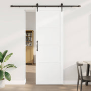 Skydedør ORKDAL Hvid 83 x 232 cm Massivt fyrretræ