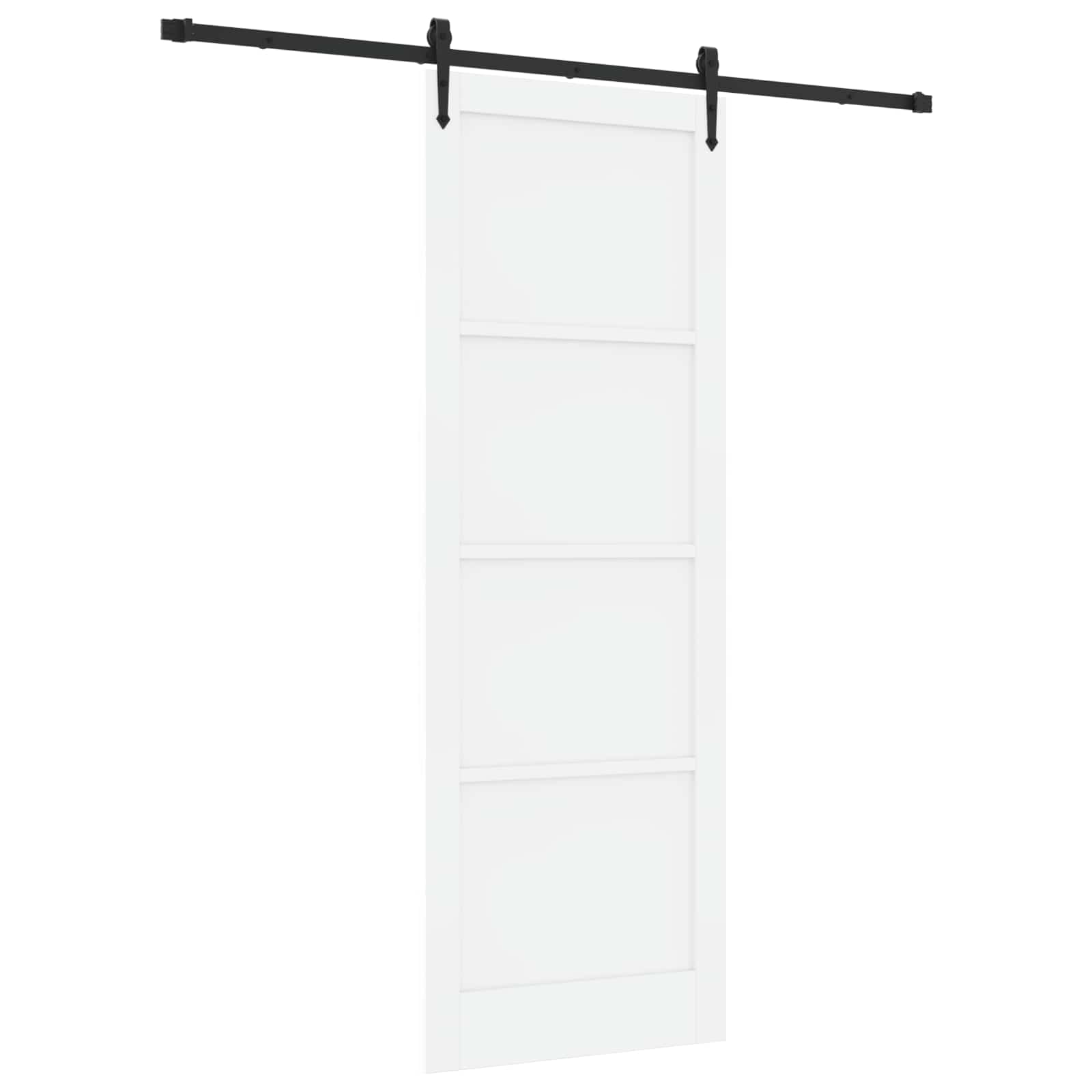 Skydedør ORKDAL Hvid 83 x 232 cm Massivt fyrretræ