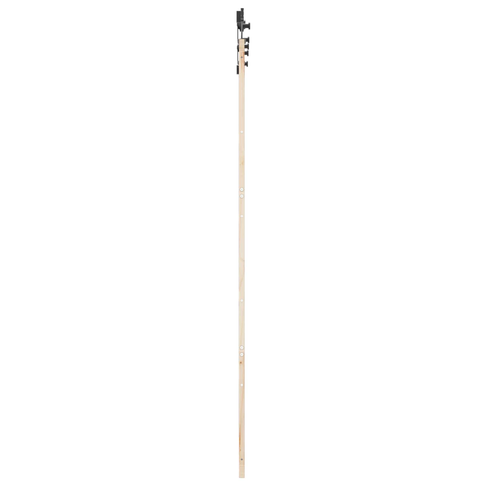 Skydedør Naturfarvet 80 x 208 cm Massivt fyrretræ
