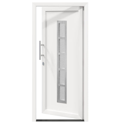 Hoveddør 98 x 208 cm PVC Hvid