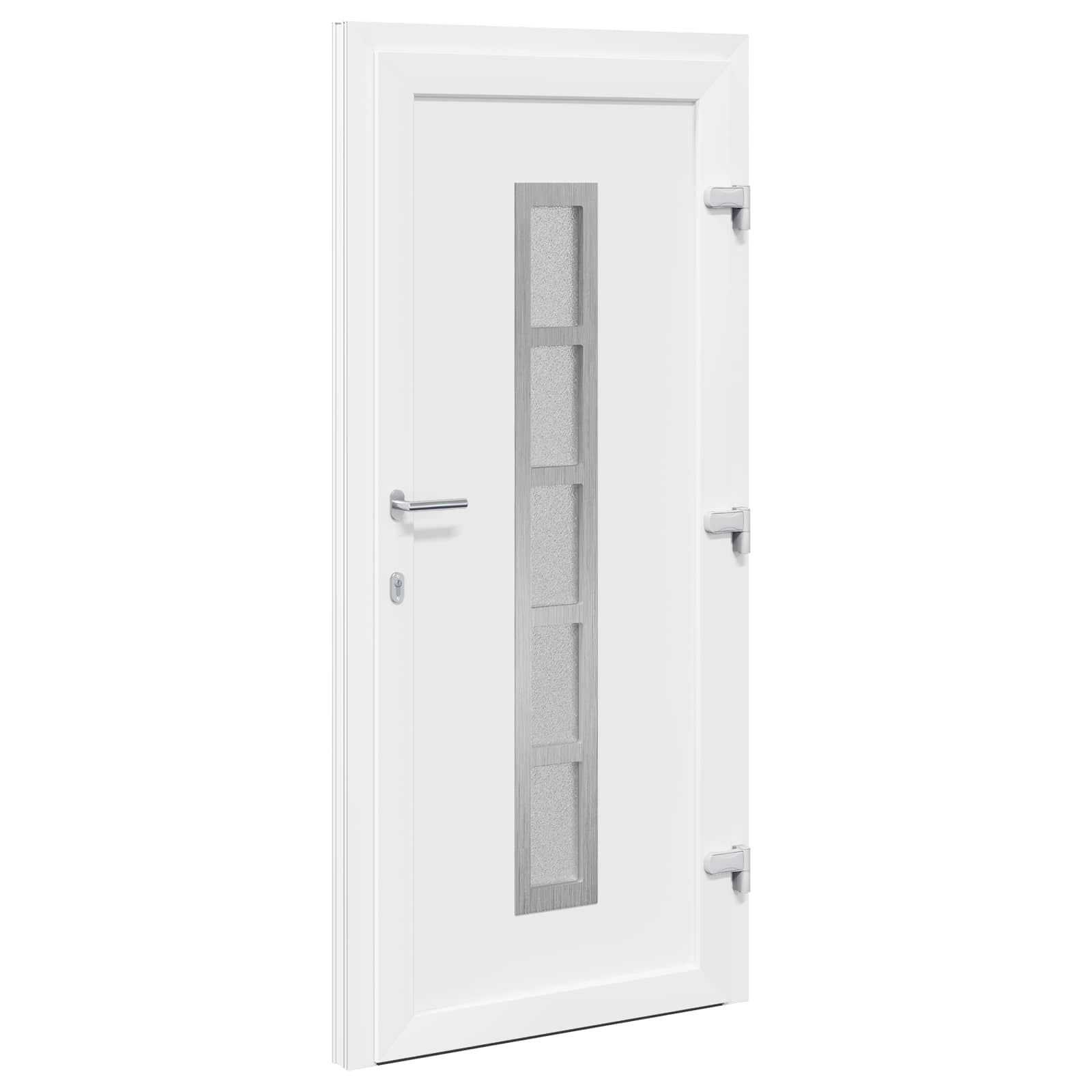 Hoveddør Antracit 88 x 200 cm PVC