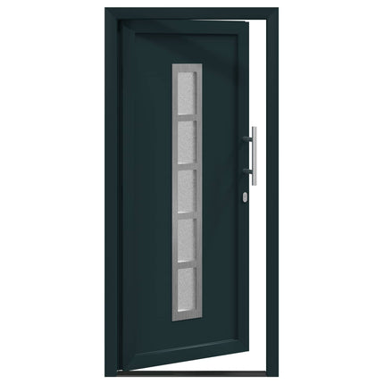 Hoveddør 98 x 208 cm PVC Antracit