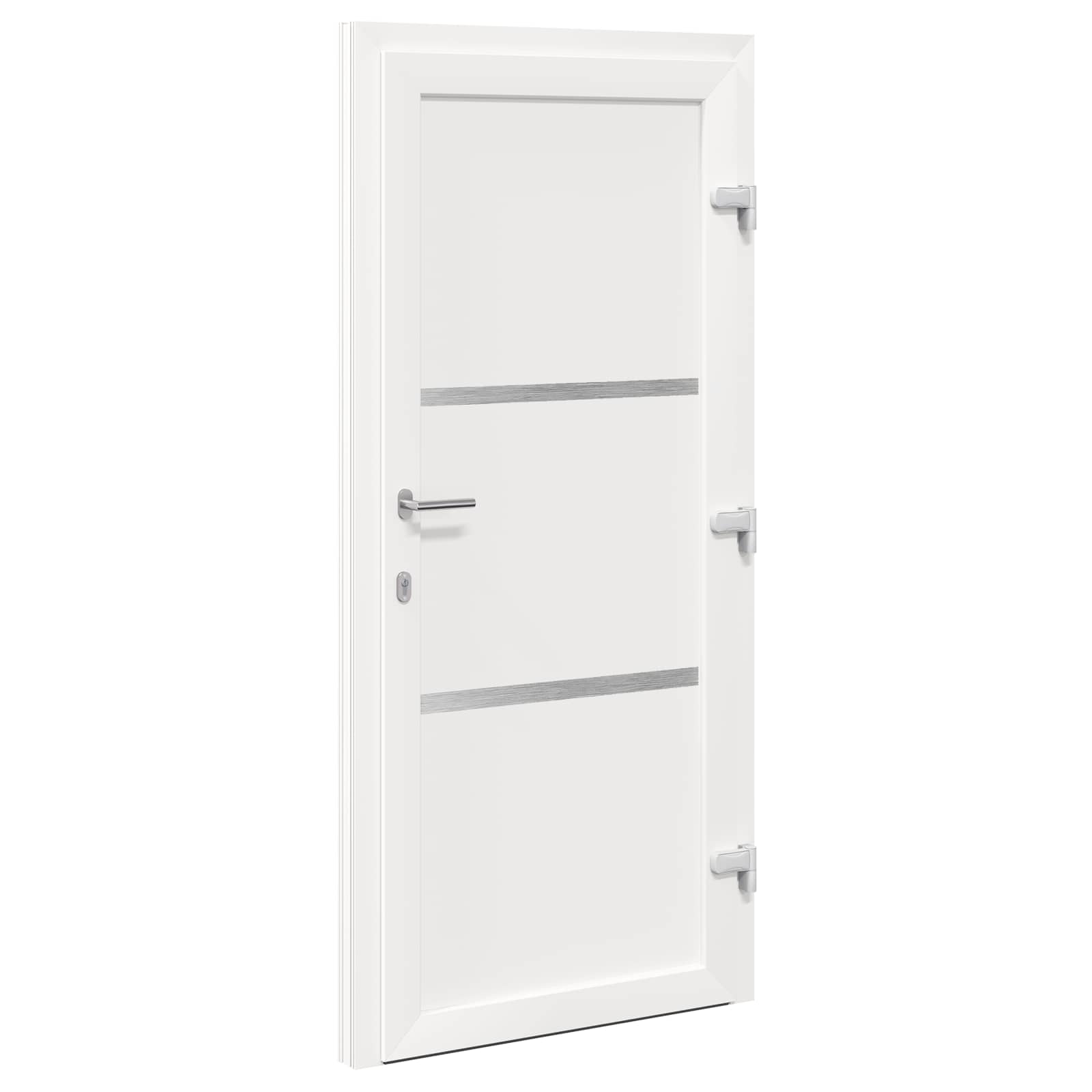 Hoveddør Hvid 98 x 200 cm PVC
