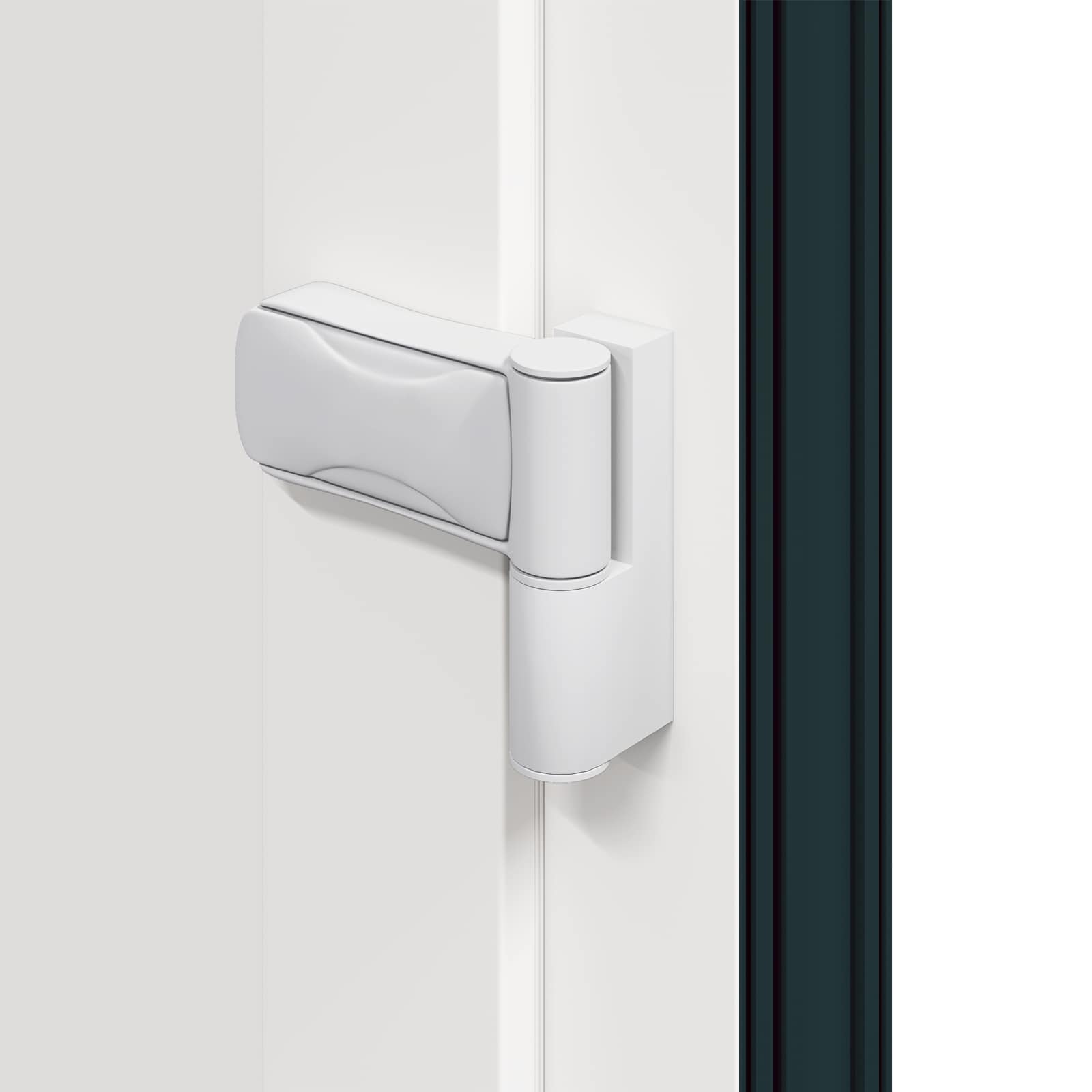 Hoveddør Antracit 98 x 208 cm PVC