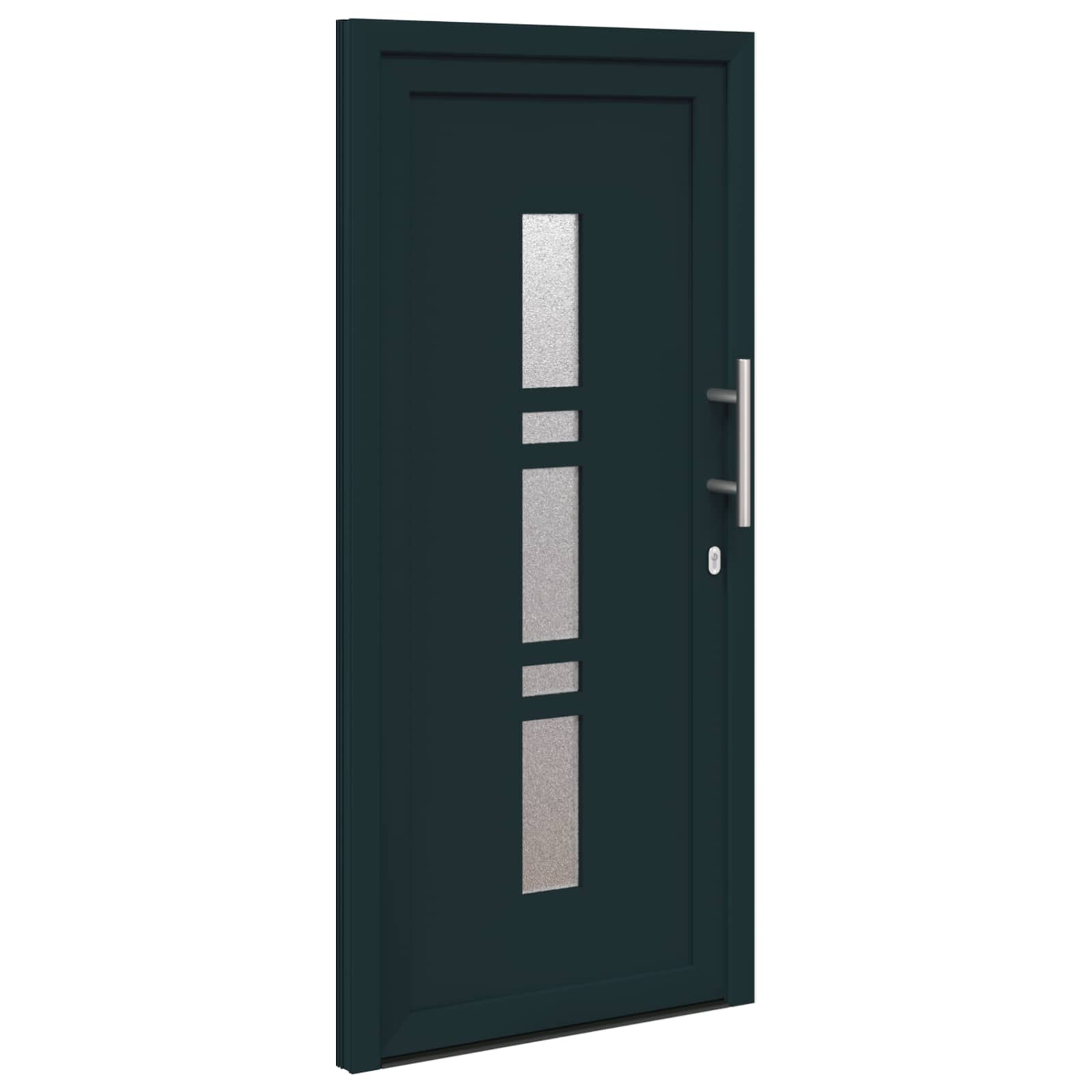 Hoveddør Antracit 98 x 208 cm PVC
