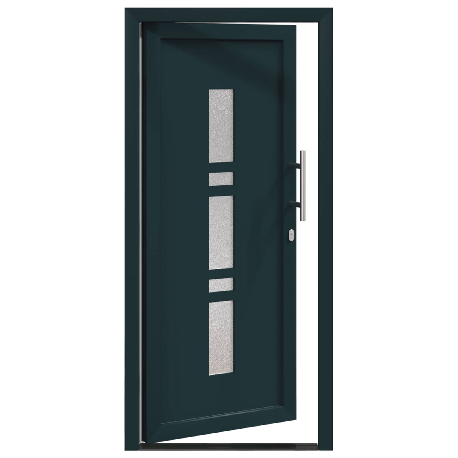 Hoveddør Antracit 98 x 208 cm PVC