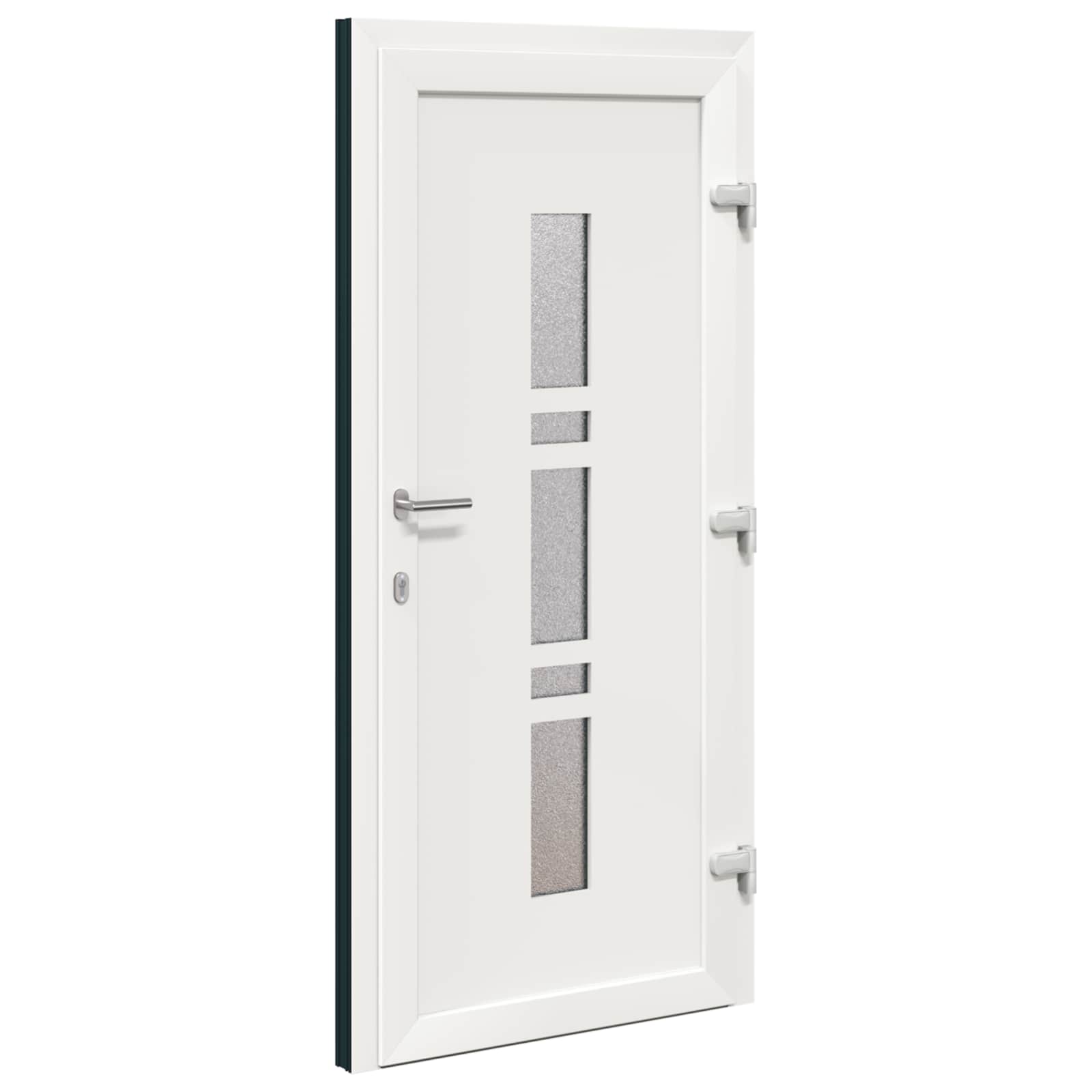 Hoveddør Antracit 98 x 208 cm PVC