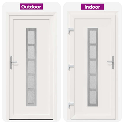 Hoveddør Hvid 98 x 200 cm PVC
