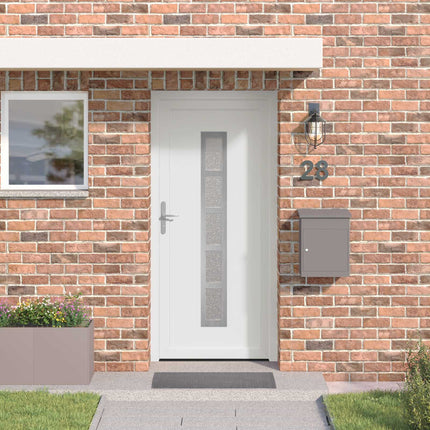 Hoveddør Hvid 108 x 208 cm PVC