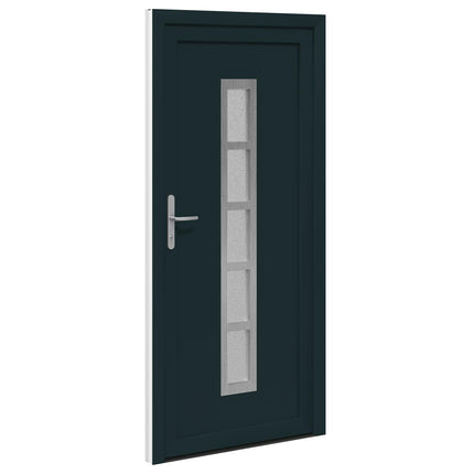 Hoveddør Antracit 108 x 208 cm PVC
