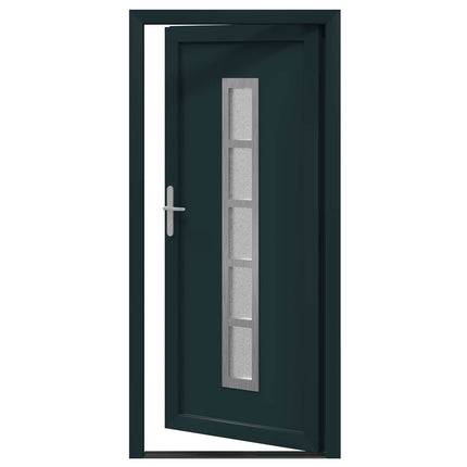 Hoveddør Antracit 108 x 208 cm PVC