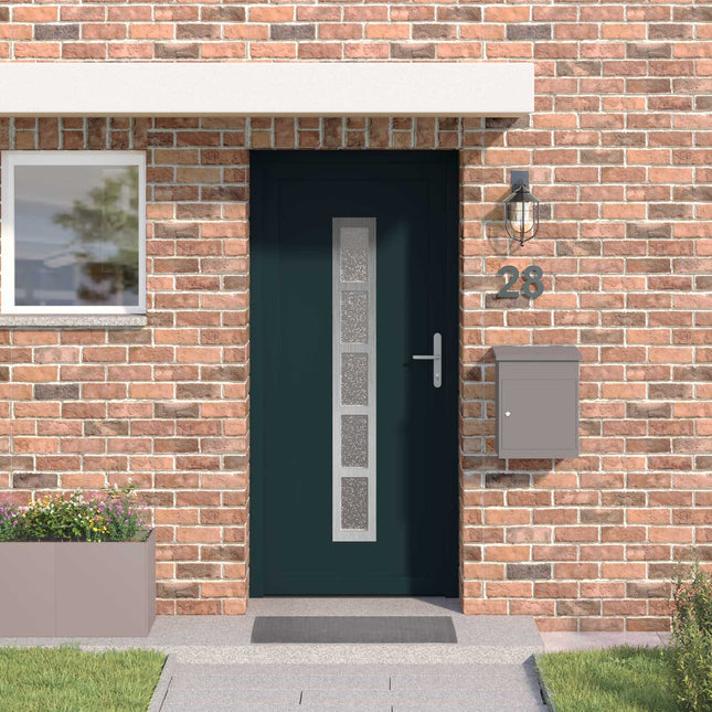 Hoveddør Antracit 88 x 200 cm PVC