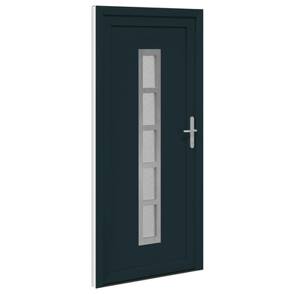 Hoveddør Antracit 98 x 200 cm PVC