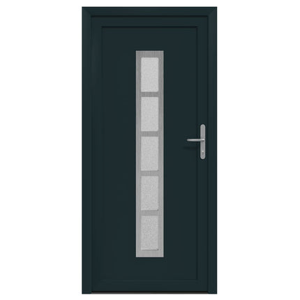 Hoveddør Antracit 98 x 200 cm PVC
