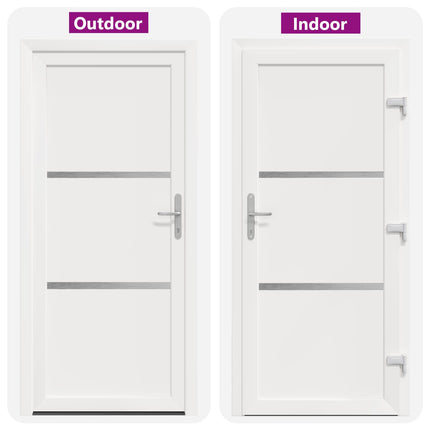 Hoveddør Hvid 98 x 208 cm PVC