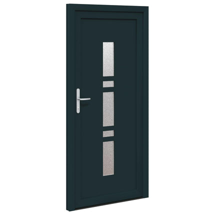 Hoveddør Antracit 88 x 200 cm PVC