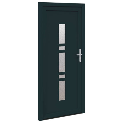 Hoveddør Antracit 98 x 200 cm PVC