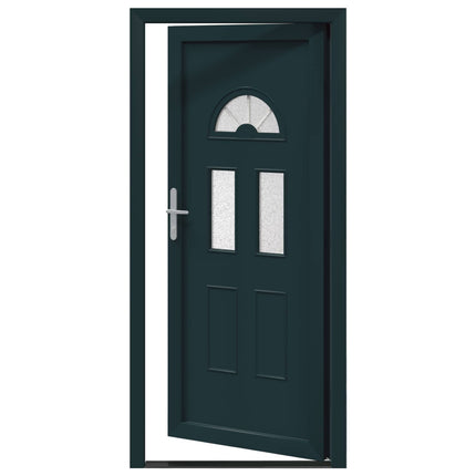 Hoveddør Antracit 88 x 200 cm PVC