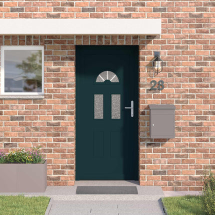 Hoveddør Antracit 98 x 198 cm PVC