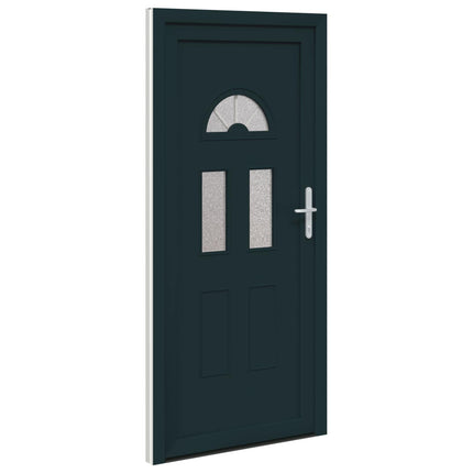 Hoveddør Antracit 98 x 208 cm PVC