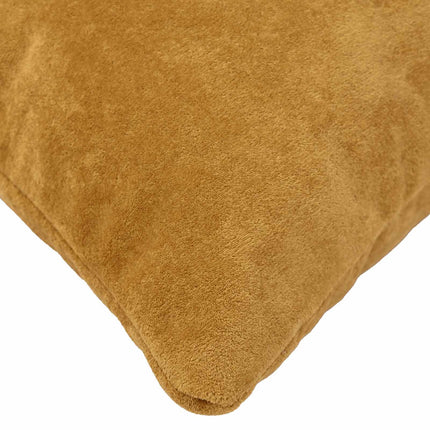 Pude med pude HEERLEN 2 stk. Gul Mikrofiber Fleece