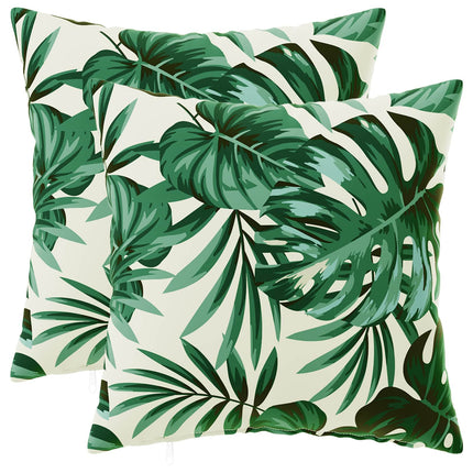 Pude med pude HEERLEN 2 stk. Bladmønster Polyester