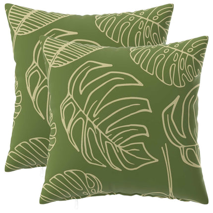 Pude med pude HEERLEN 2 stk. Bladdesign Polyester