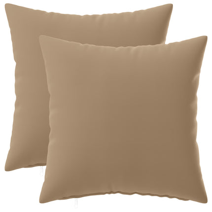 Pude med pude HEERLEN 2 stk. Gråbrun Polyester