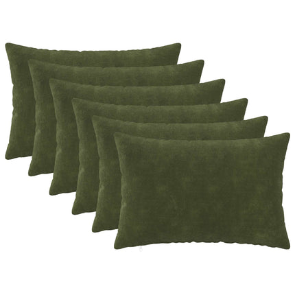 Pude med pude HEERLEN 6 stk. Grøn Mikrofiber Fleece
