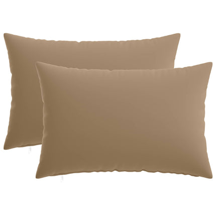 Pude med pude HEERLEN 2 stk. Gråbrun Polyester
