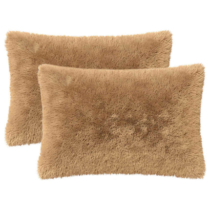 Pude med pude HEERLEN 2 stk. Gråbrun PV Fleece