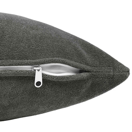 Pude med pude HEERLEN 2 stk. Antracit Mikrofiber Fleece