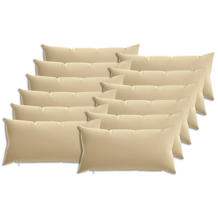 Pude med pude HEERLEN 12 stk. Beige Polyester