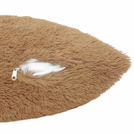 Pude med pude HEERLEN Gråbrun 40 x 145 cm PV Fleece