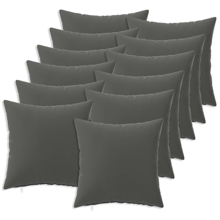 Pude med pude HEERLEN 12 stk. Antracit Polyester