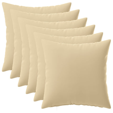 Pude med pude HEERLEN 6 stk. Beige Polyester