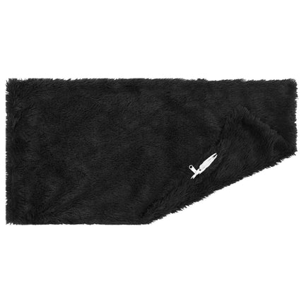 Pude med pude HEERLEN 2 stk. Sort PV Fleece