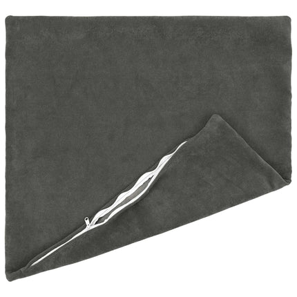 Pude med pude HEERLEN 2 stk. Antracit Mikrofiber Fleece