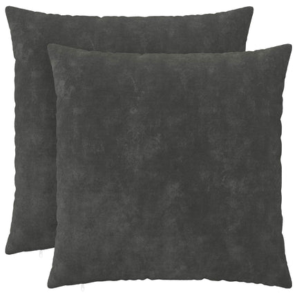 Pude med pude HEERLEN 2 stk. Antracit Mikrofiber Fleece