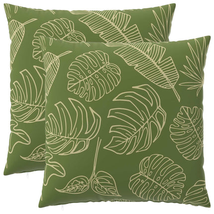 Pude med pude HEERLEN 2 stk. Bladdesign Polyester