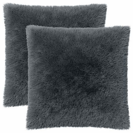 Pude med pude HEERLEN 2 stk. Antracit PV Fleece
