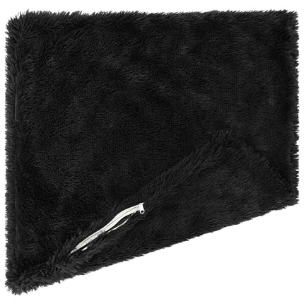 Pude med pude HEERLEN 2 stk. Sort PV Fleece