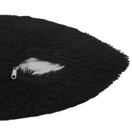 Pude med pude HEERLEN 2 stk. Sort PV Fleece