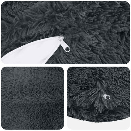 Pude med pude HEERLEN 6 stk. Antracit PV Fleece